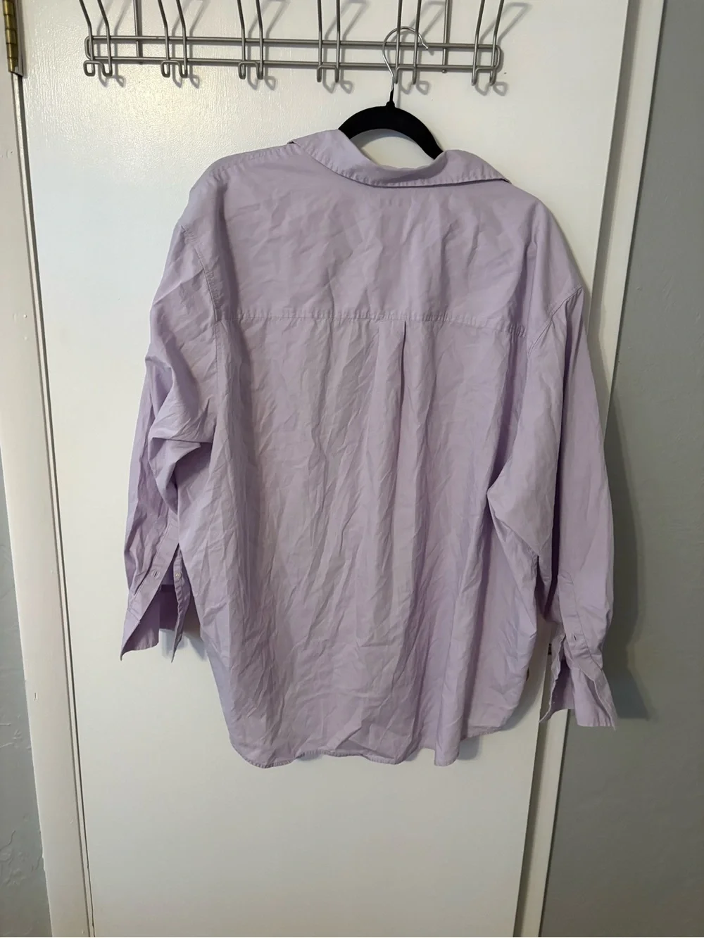 GAP Soft Lavender Button-Down Shirt oversized